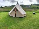 Tipi tent at the campsite
