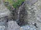 Waterfall on the beach