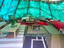 Inside of yurt