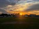 The sunset from our tent