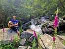 Lovely walk following a river and waterfalls