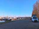 Kamperen met zicht op de haven