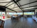 Very spacious cafe and bar with views of the sea, this is only one section of it 😎