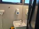 Hair dryer included in the shower blocks.