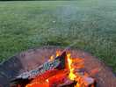 Fire pit and logs are provided by site owners for an additional fee
