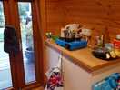 Useful counter, i cooked on the deck as there is a fire alarm just above toys counter.