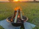 Campfire in the evening