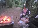 We were having so much fun that this was the only pic taken- fire pit with the hideout in background