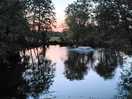 Sunset over the lake