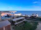 View from local pub of golden cap