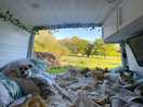 View from th back of the van