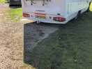 Hard standing pitch had hardly no gravel and could only just fit our motorhome