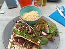 Bbq pulled pork tacos from the onsite restaurant.