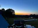 Sun set at the place.