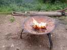 Lovely to have a fire pit and keep cosy in the evenings.