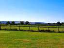 View from tent on top field