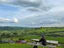 Views from the picnic bench at the top of the farm
