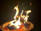Our borrowed fire pit