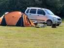 Modded car, tent, fire pit and stove. best weekend so far this year!