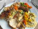 Main course of the buffet.. i had to try a little of everything!