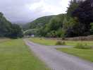 A view from the top of the site down towards the entrance. shower block is out of shot to the right