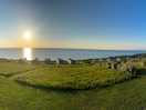 Panoramic view of cardigan bay