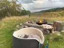 Dog enjoyed the fire pit too
