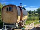 Lakeside sauna