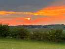 Sun setting