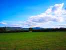 The view from our tent towards the black mountain