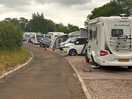 The lay-by which is the touring area.
