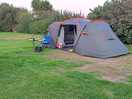 Massive pitch. 4 man tent easily dwarfed. wish i had one of those massive canvas ones from school.