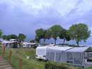 The motorhome/camping pitches area