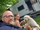 Pip the dog liked the site, he met lots of dog mates