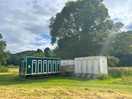 The lovely toilet block with showers on the right.