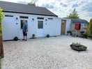 View of the new toilet block and pot washing area area