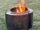 Fire pit and they are free. £3 for a bag of logs