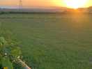 Beautiful view of the sun setting