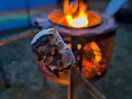 Marshmallows at the fire pit