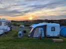Sunset over our touring pitch.