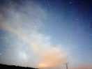 Sunset and starlight across the fields