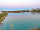 Calm fishing lake