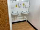 Men’s and ladies mixed wash room.