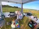 Setup with view/fields in the background