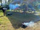 Enjoying our barbecue