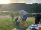 Barbecue bij de camper