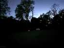 Camp site at night