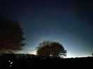 Night time in car park field
