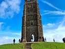Glastonbury tor can been seen from the site
