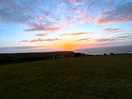 The sunset as we came back from the site shop
